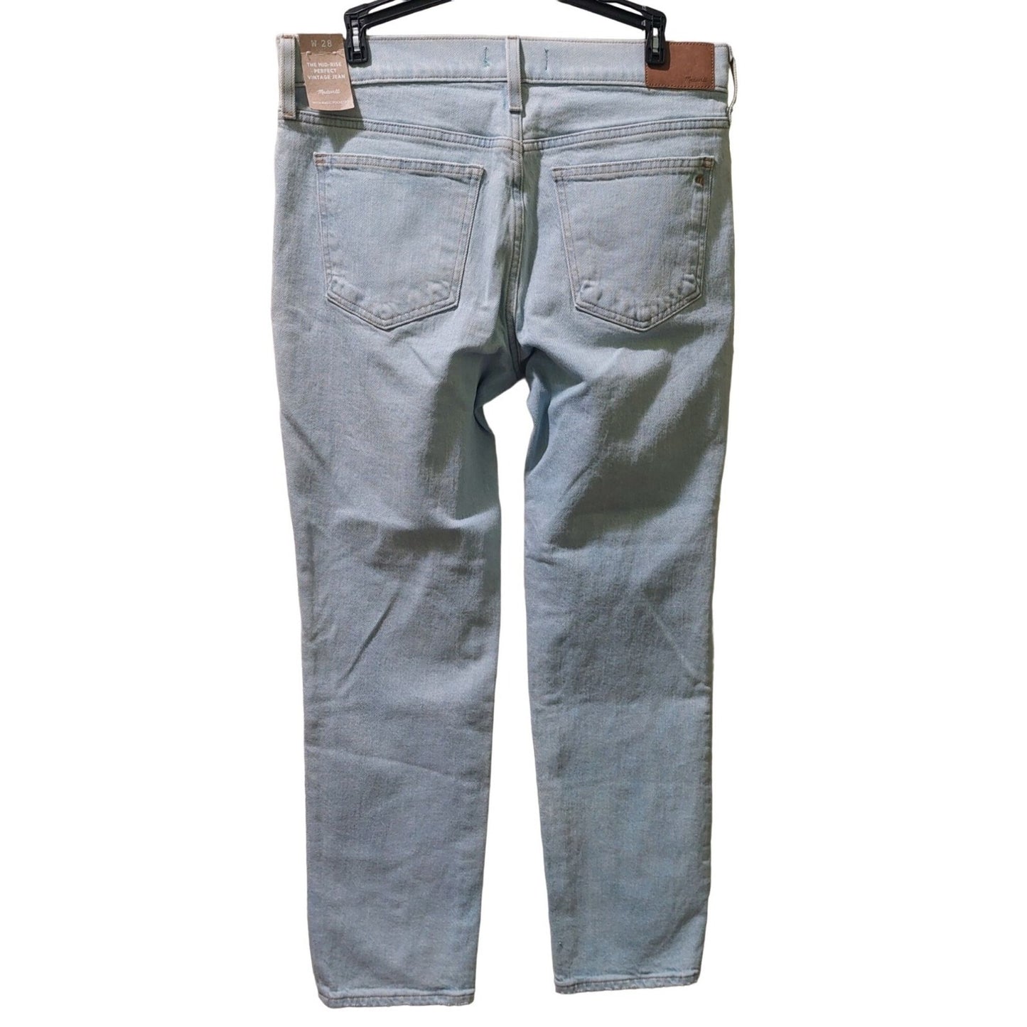 Madewell Womens Mid-Rise Perfect Vintage Jean W28 With Magic Pockets Light Wash