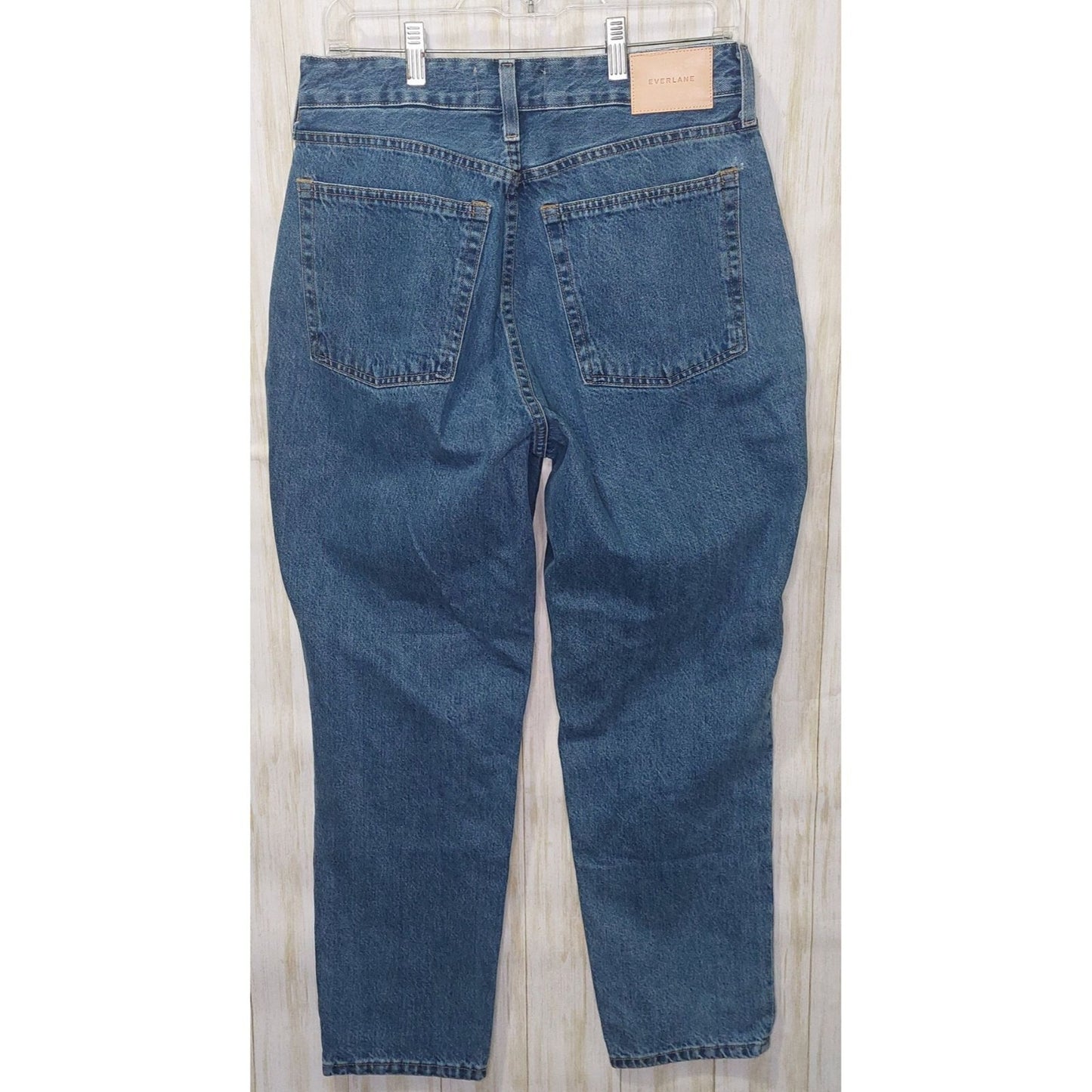 Everlane Curvy 90's Cheeky Straight Jean Organic Cotton 31 Regular Blue Denim