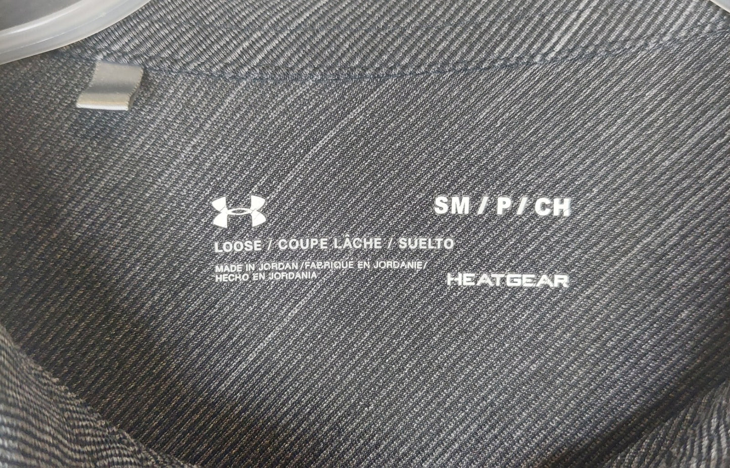 Under Armour Loose Heat Gear Polo Shirt Blk/Drk Gray Golf Casual Mens Sz Small