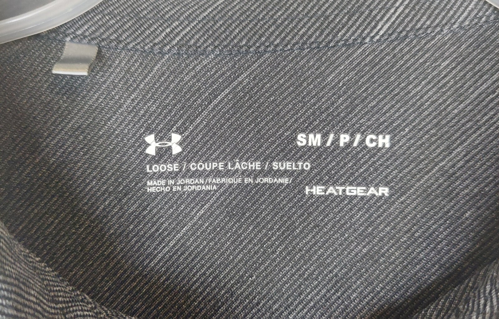 Under Armour Loose Heat Gear Polo Shirt Blk/Drk Gray Golf Casual Mens Sz Small