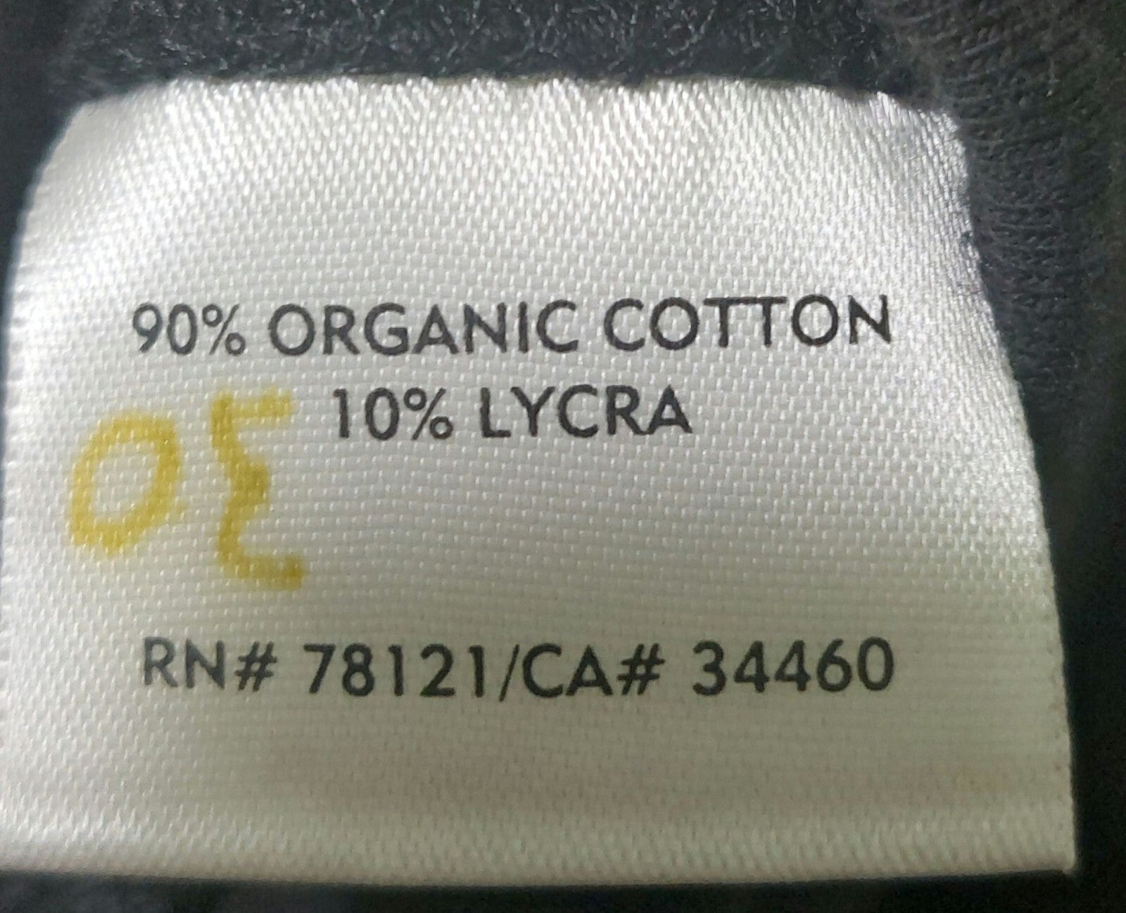 Eileen Fisher Women's Black Organic Cotton Ankle Slit Crop Pants Large