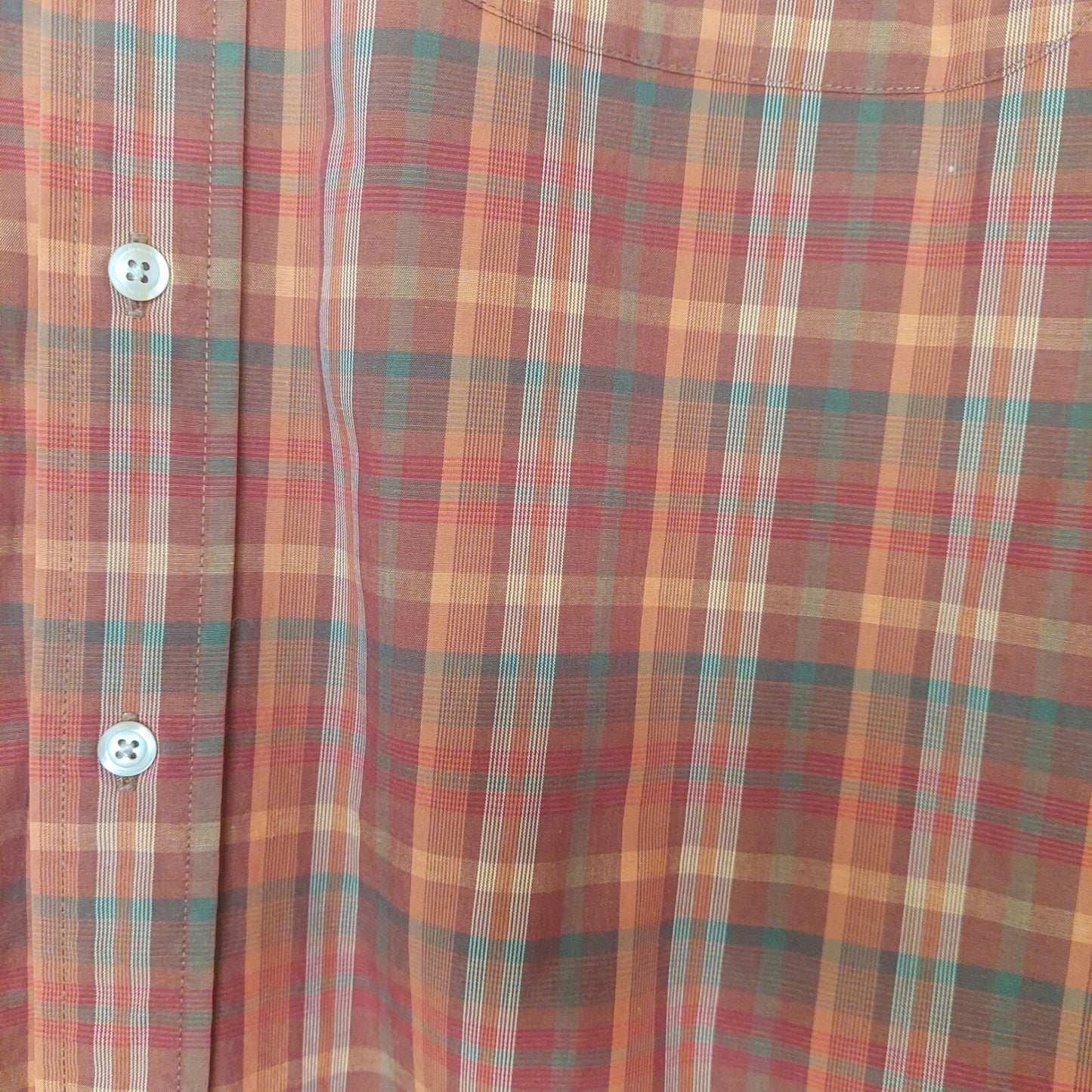 Banana Republic Shirt Men's Size XL Plaid Classic Long Sleeve Button Up "Read"