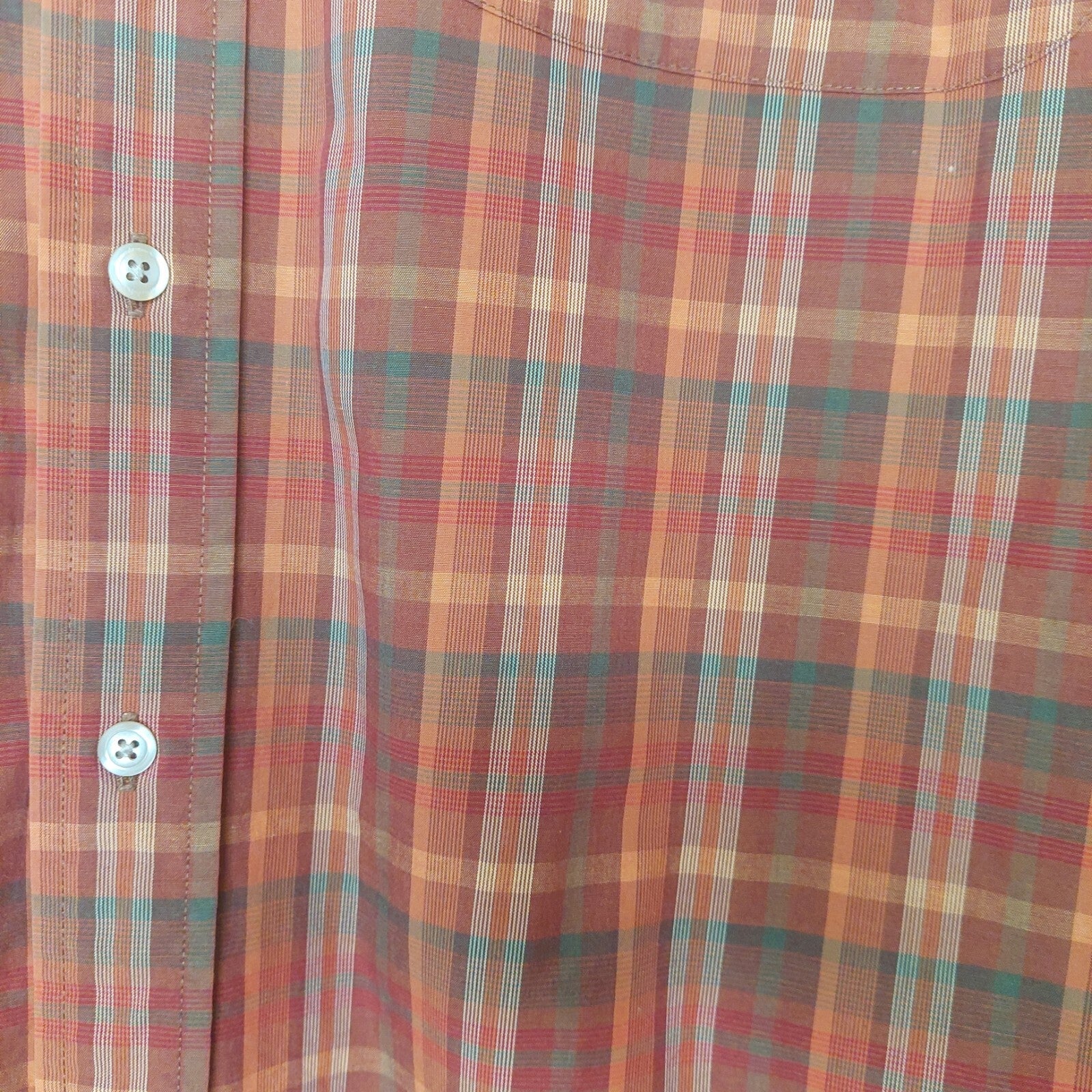 Banana Republic Shirt Men's Size XL Plaid Classic Long Sleeve Button Up "Read"