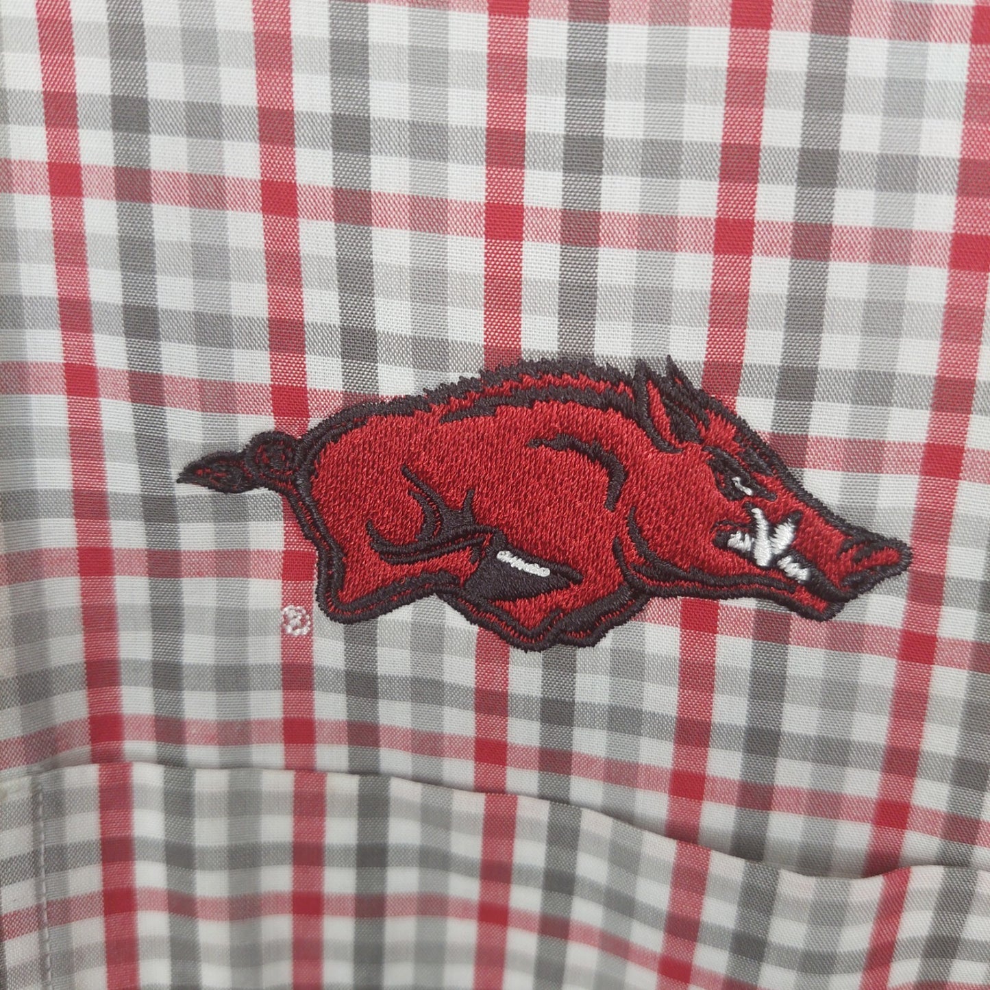 Cutter & Buck Button Up Shirt Men's Size Small Arkansas Razorback Sports
