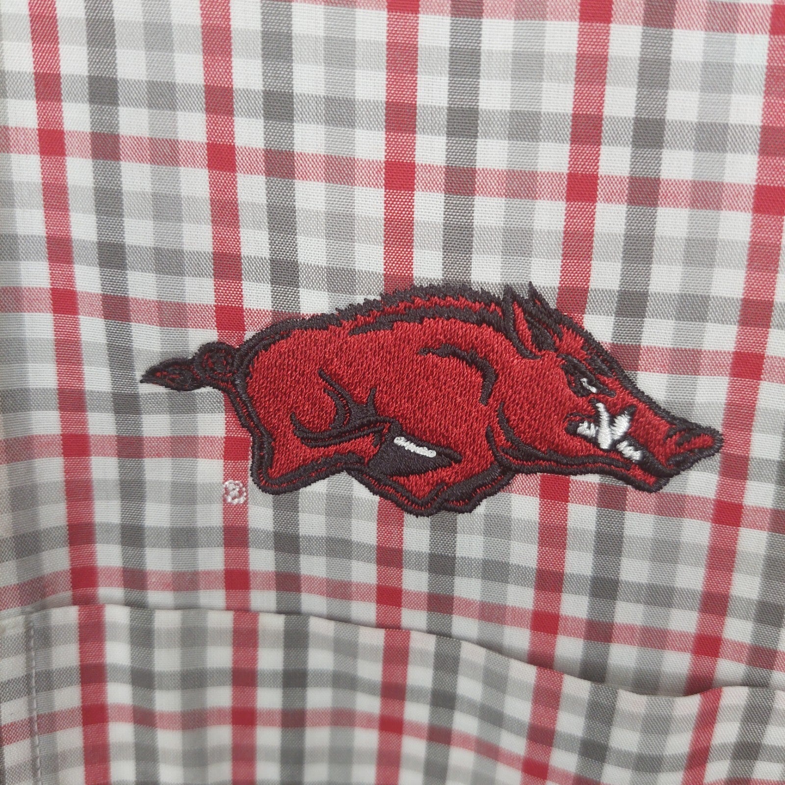 Cutter & Buck Button Up Shirt Men's Size Small Arkansas Razorback Sports