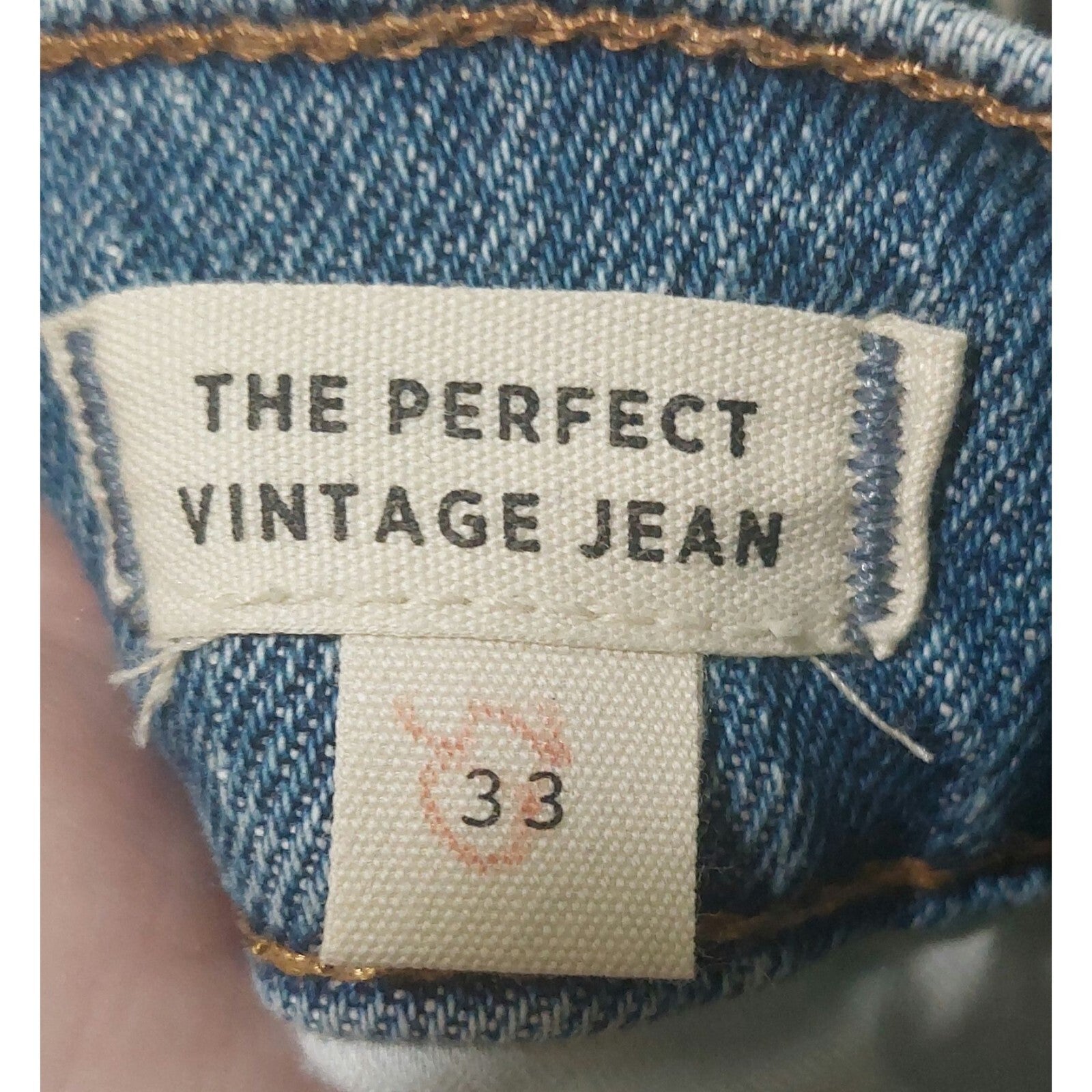 Madewell Women's The Perfect Vintage Jean 33 Medium Wash Frayed Hem