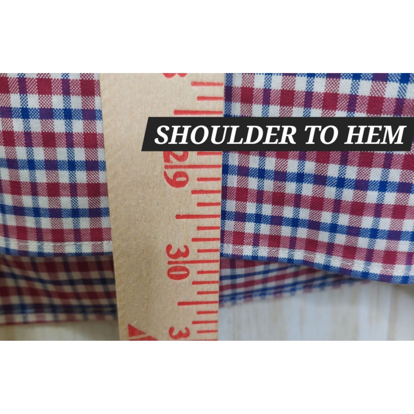 Cremieux Collection Men's Red & Blue Gingham Button Up Long Sleeve Shirt Size XL