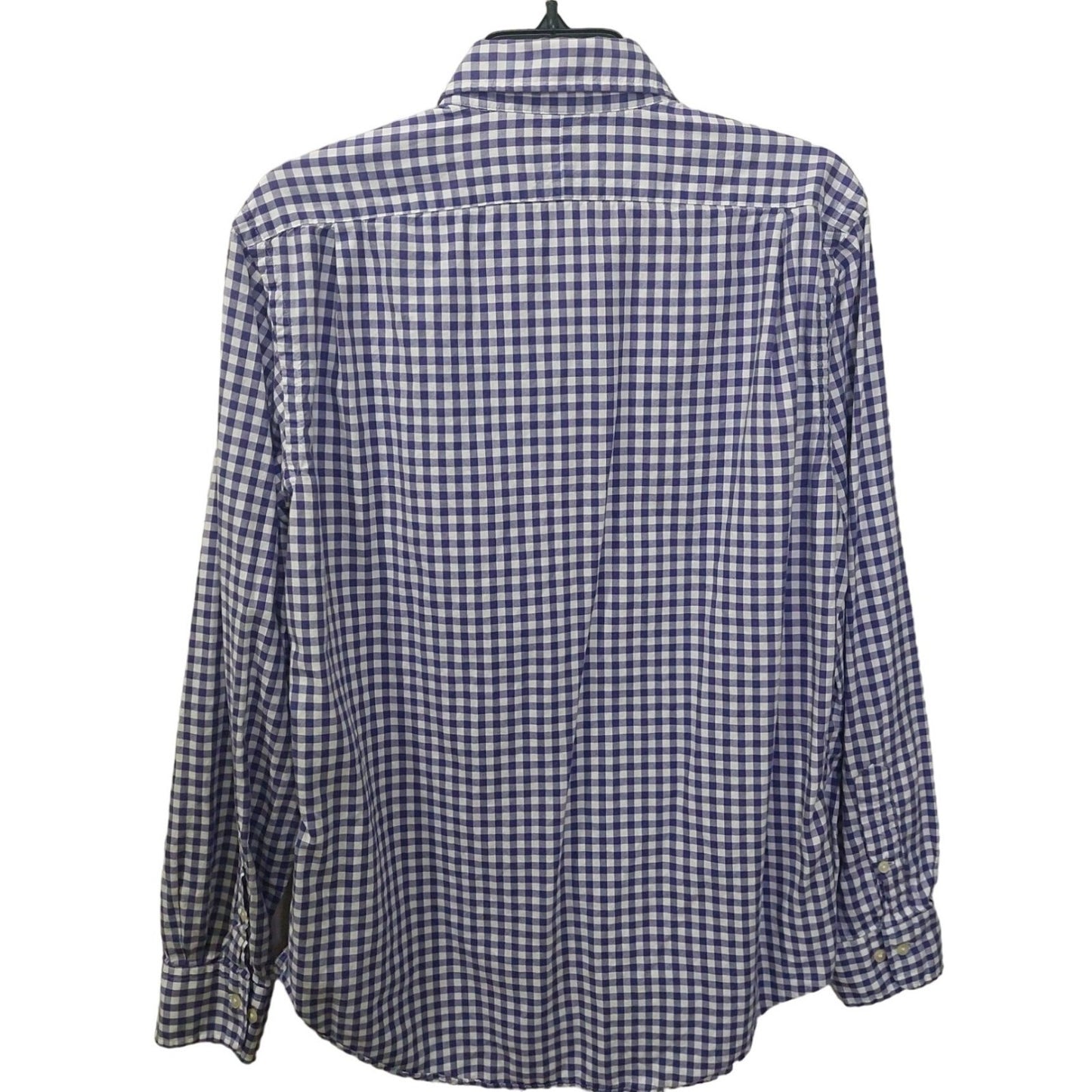 Polo Ralph Lauren Men's Purple Gingham Long-Sleeve Button-Up Shirt Medium