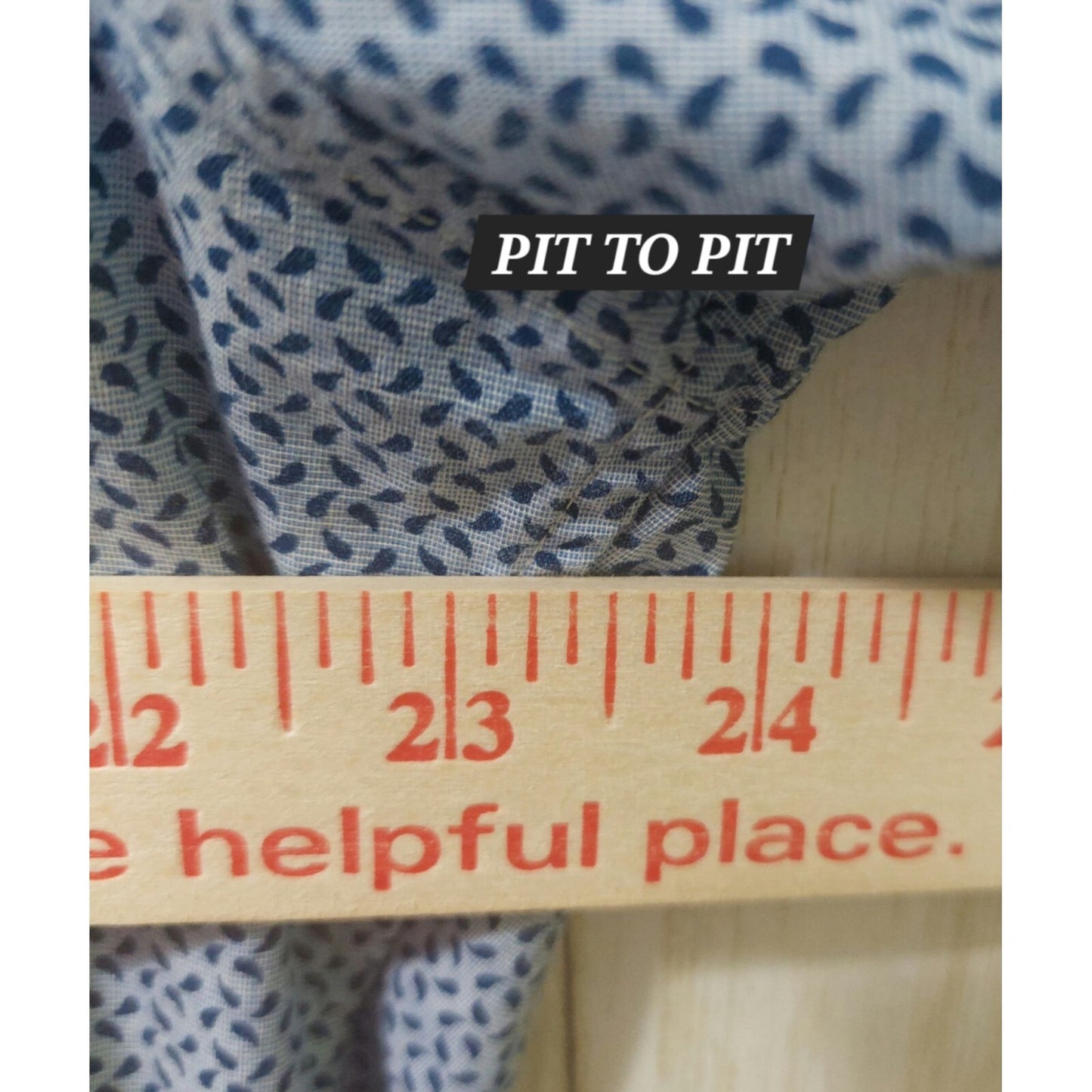 Michael Kors Men's Size XL Slim Fit Long Sleeve Button-Up Shirt Blue Pattern