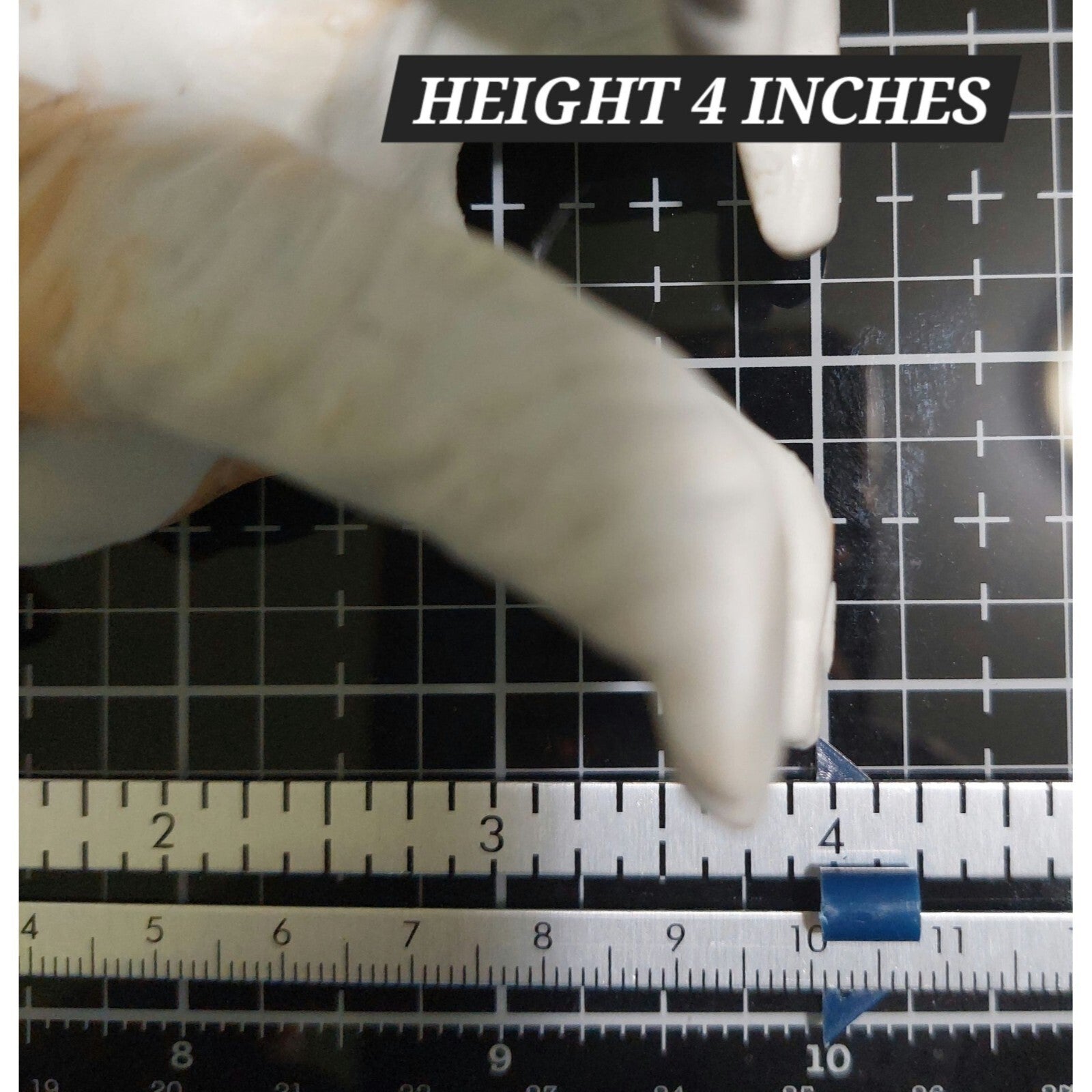 Vintage Porcelain Wire Haired Terrier Dog Figurine 4" Hand-Painted Made In Korea