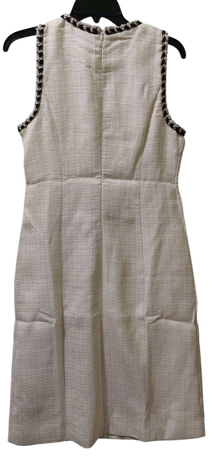 NWT Commense Womens Tweed Sleeveless Dress With Pockets~Metallic Thread Medium