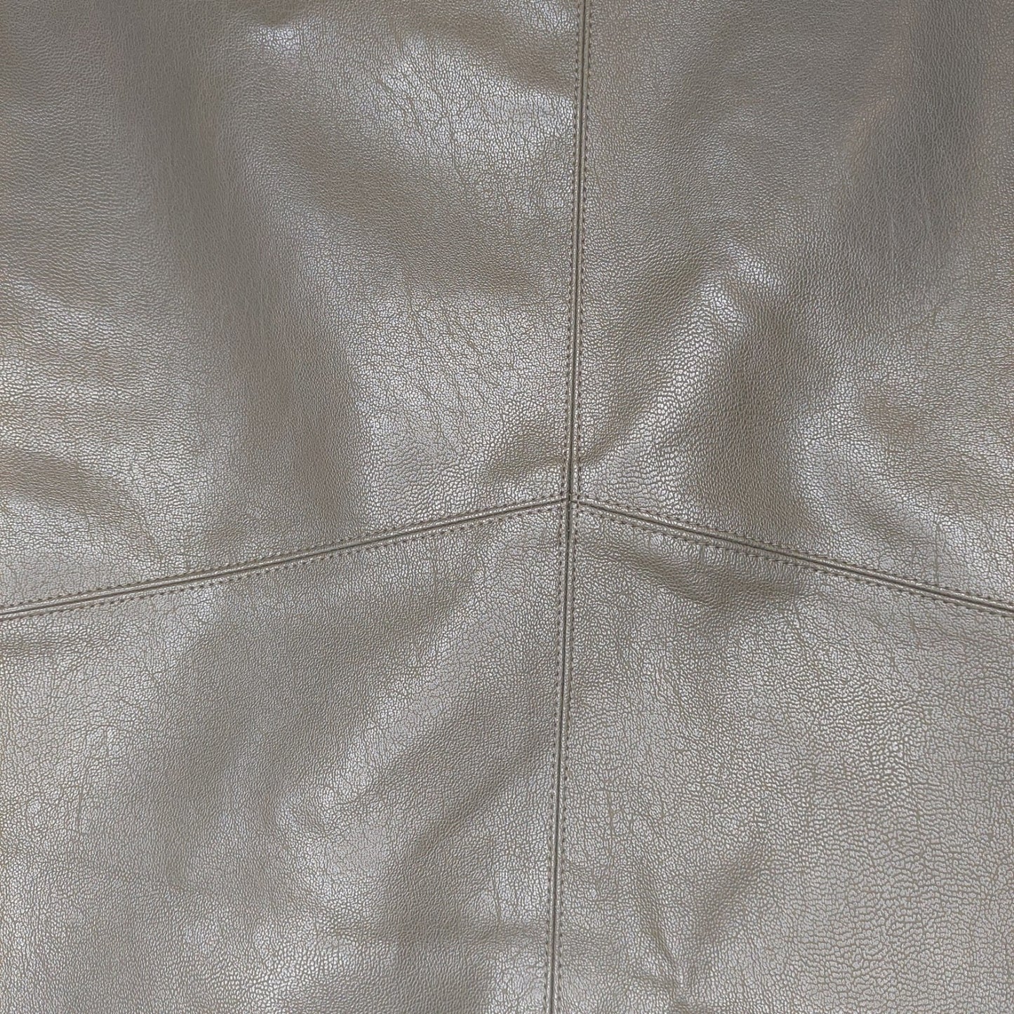 Lulus Mini Skirt Womens Large Faux Leather Dark Brown Back Zip Pockets Lined