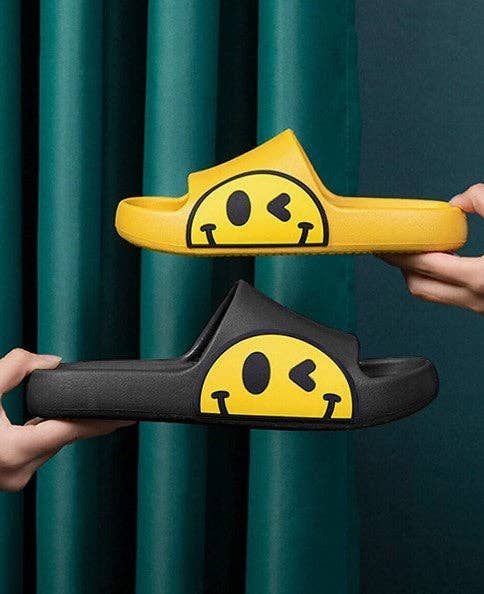 NON SLIP EVA COMFY HAPPY CLOUD SLIDES SLIPPERS