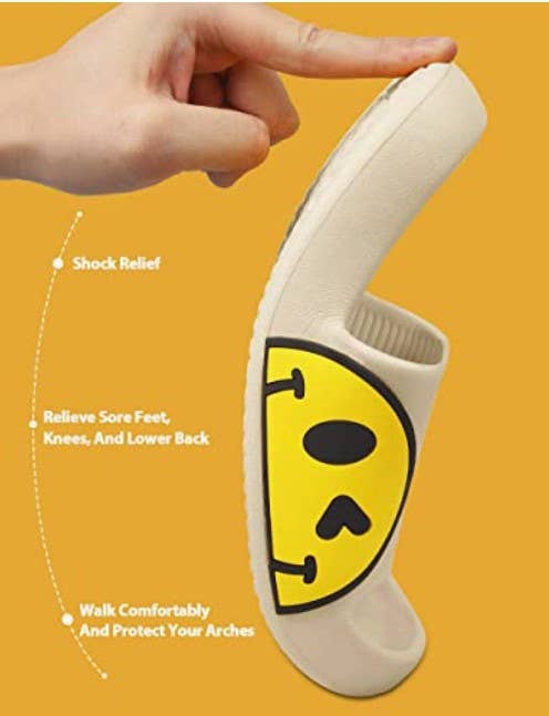 NON SLIP EVA COMFY HAPPY CLOUD SLIDES SLIPPERS