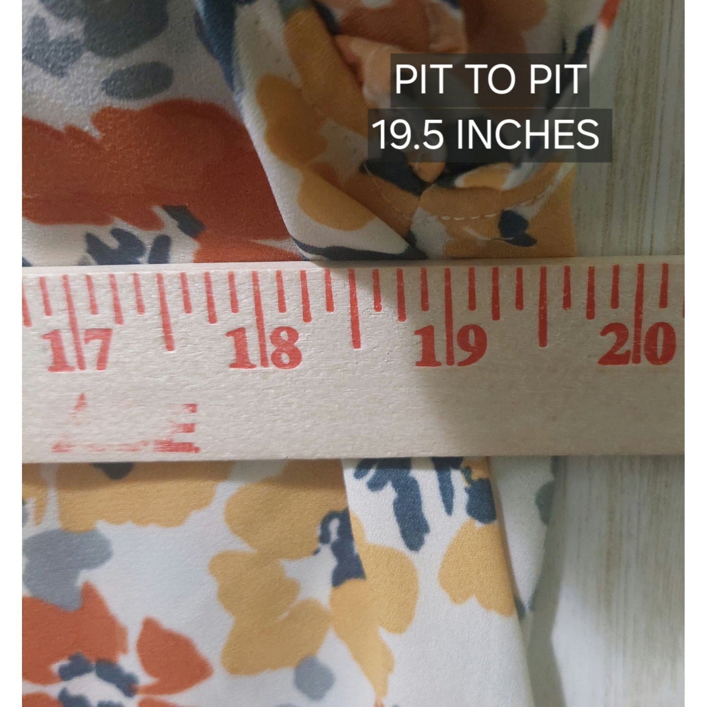 Voy Floral Ruffle Sleeve Blouse~Hidden Buttons~Fall Colors~Size SMALL