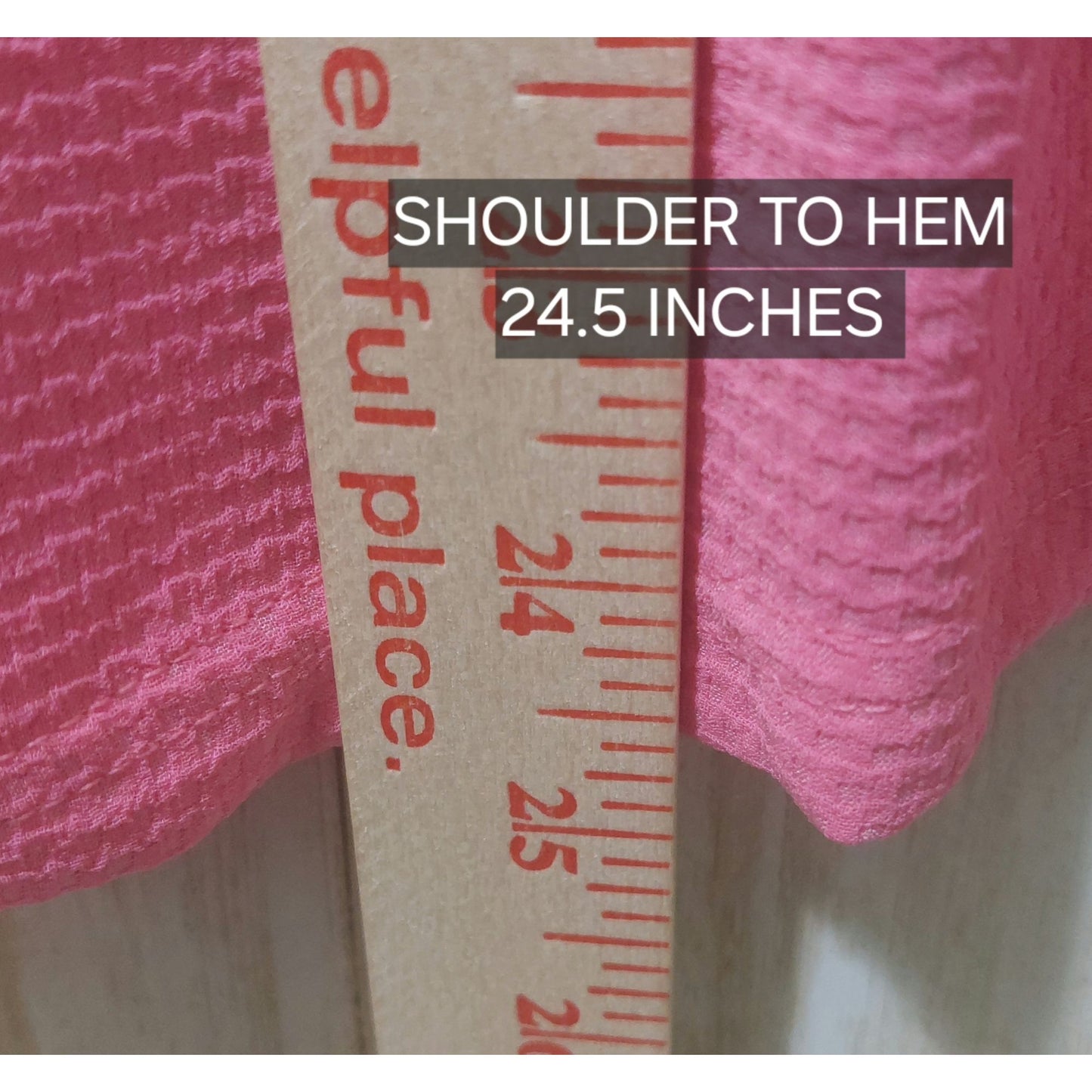 Voy Women's Pink Puffy Sleeve Textured Top Size SMALL