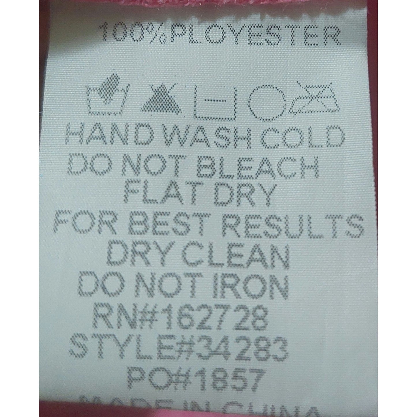 Voy Women's Pink Puffy Sleeve Textured Top Size SMALL