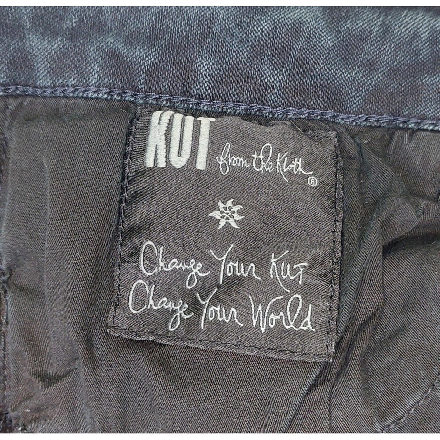 KUT From the Kloth Jeans Womens Size 12 Skinny Ankle Mid Rise Stretch Dark Denim