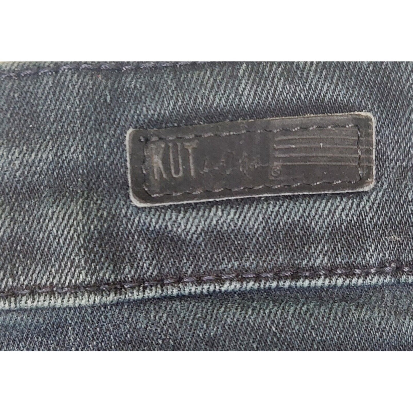 KUT From the Kloth Jeans Womens Size 12 Skinny Ankle Mid Rise Stretch Dark Denim