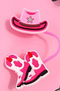 40oz CLOUD WESTERN TUMBLER STRAW COVER CAP - BOOT