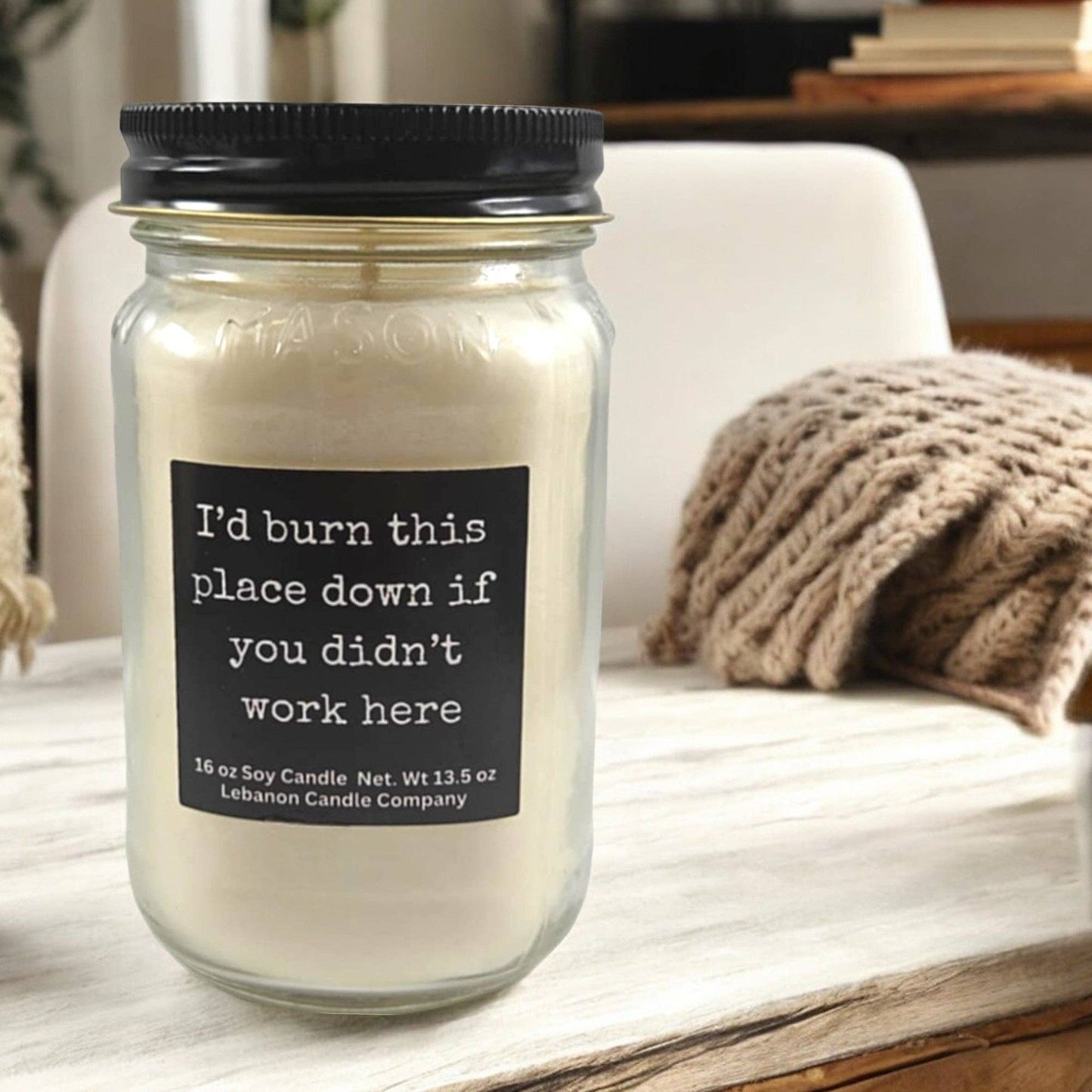 Job Burn This Place Down Candle: Butt Naked