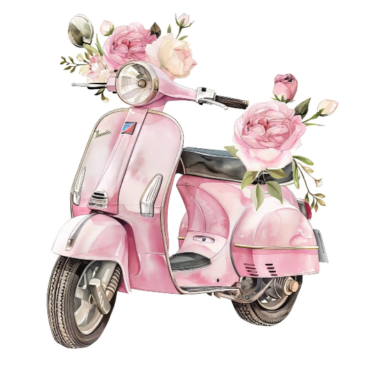 Pink Scooter DIY Painting Art Kit