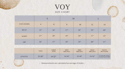 Burgundy knit top with multicolor tweed puff sleeves by Voy size chart