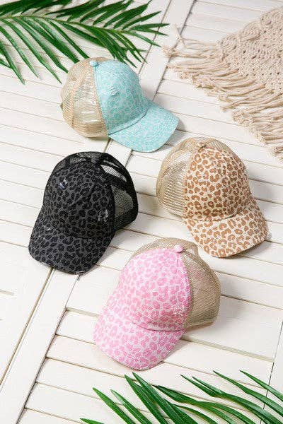 PREMIUM DISTRESS MESH BACK BASEBALL CAP | 40HW700: KHAKI