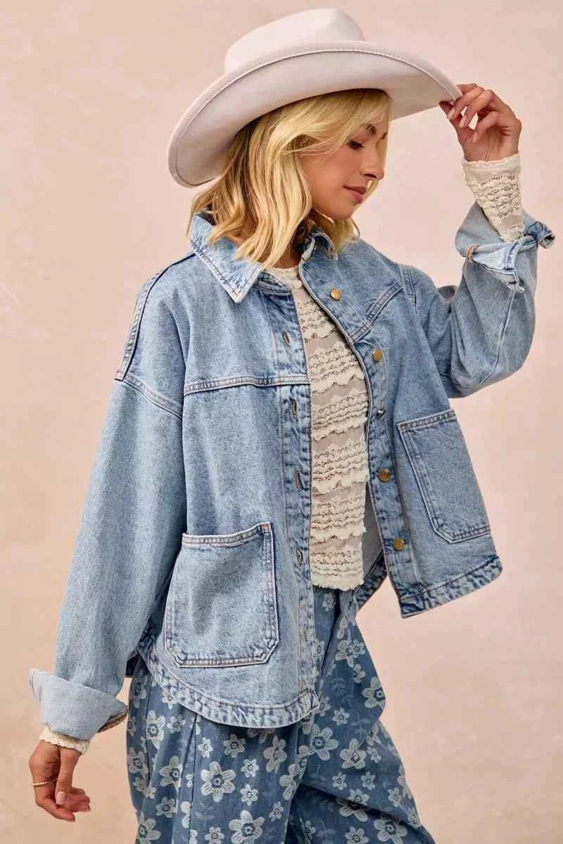 BiBi Ruffles Detail Flower Lace Top