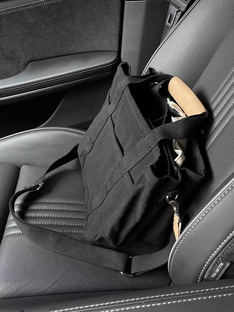 Crossbody Shoulder Dual-purpose Storage Travel Business Tote: Black / One Size