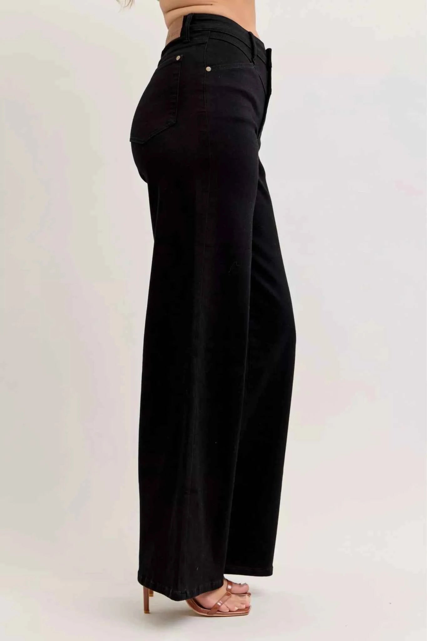 High-Waisted Wide Leg Jeans by Judy Blue