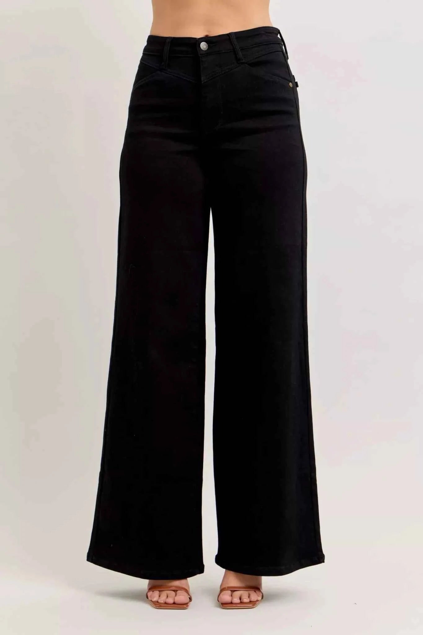 High-Waisted Wide Leg Jeans by Judy Blue