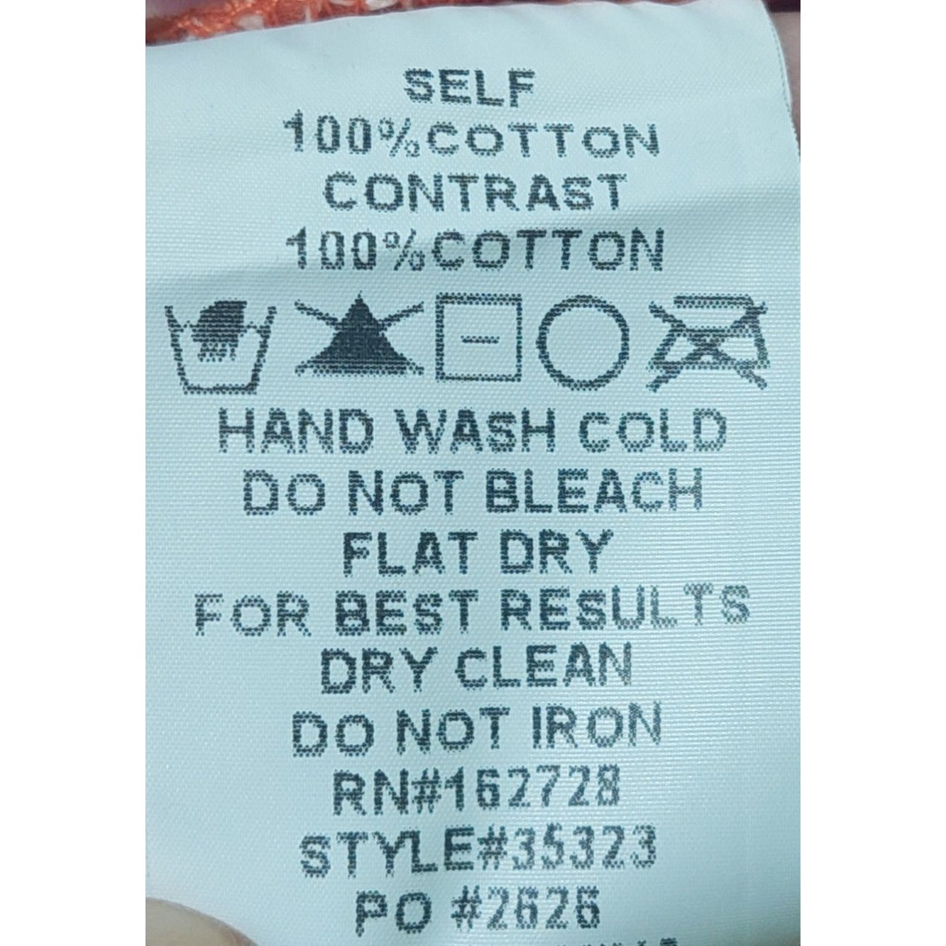 Voy Paisley Colorblock Boho Cotton Tiered Dress~V-Neck/Puff Sleeves~SMALL