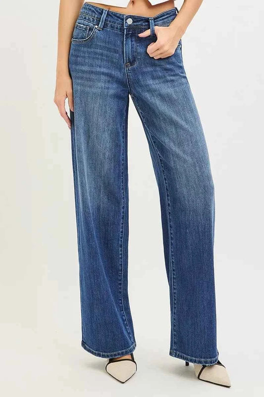 Slouchy Baggy Jeans with Pockets by Risen