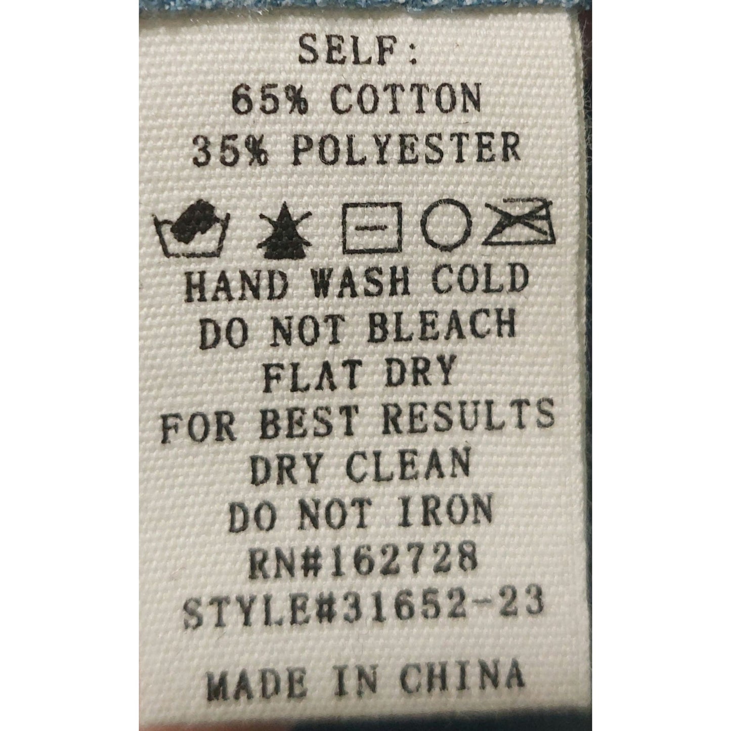 Voy Blue Sleeveless Ruffle Top With Tie Back~Fringe Tip Sleeve~Size LARGE