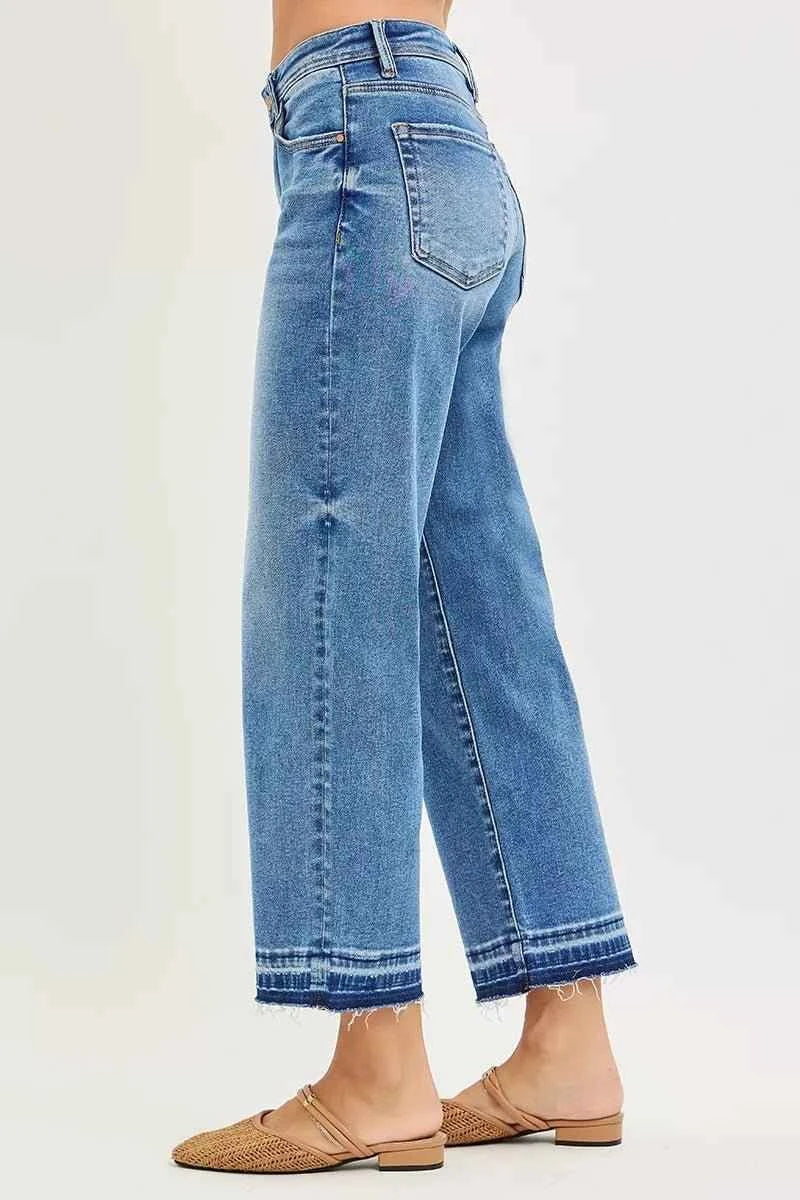 Full Size Slouchy Cropped  Boyfriend Jeans By Risen