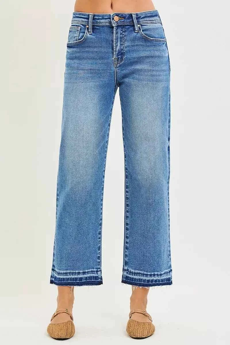 Full Size Slouchy Cropped  Boyfriend Jeans By Risen