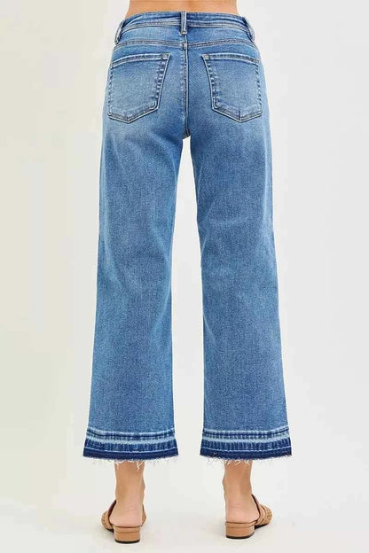 Full Size Slouchy Cropped  Boyfriend Jeans By Risen