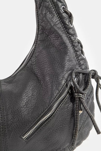 Women's Larger Faux Leather Crescent Shoulder Bag by Fame Accessories - What Lala Loves