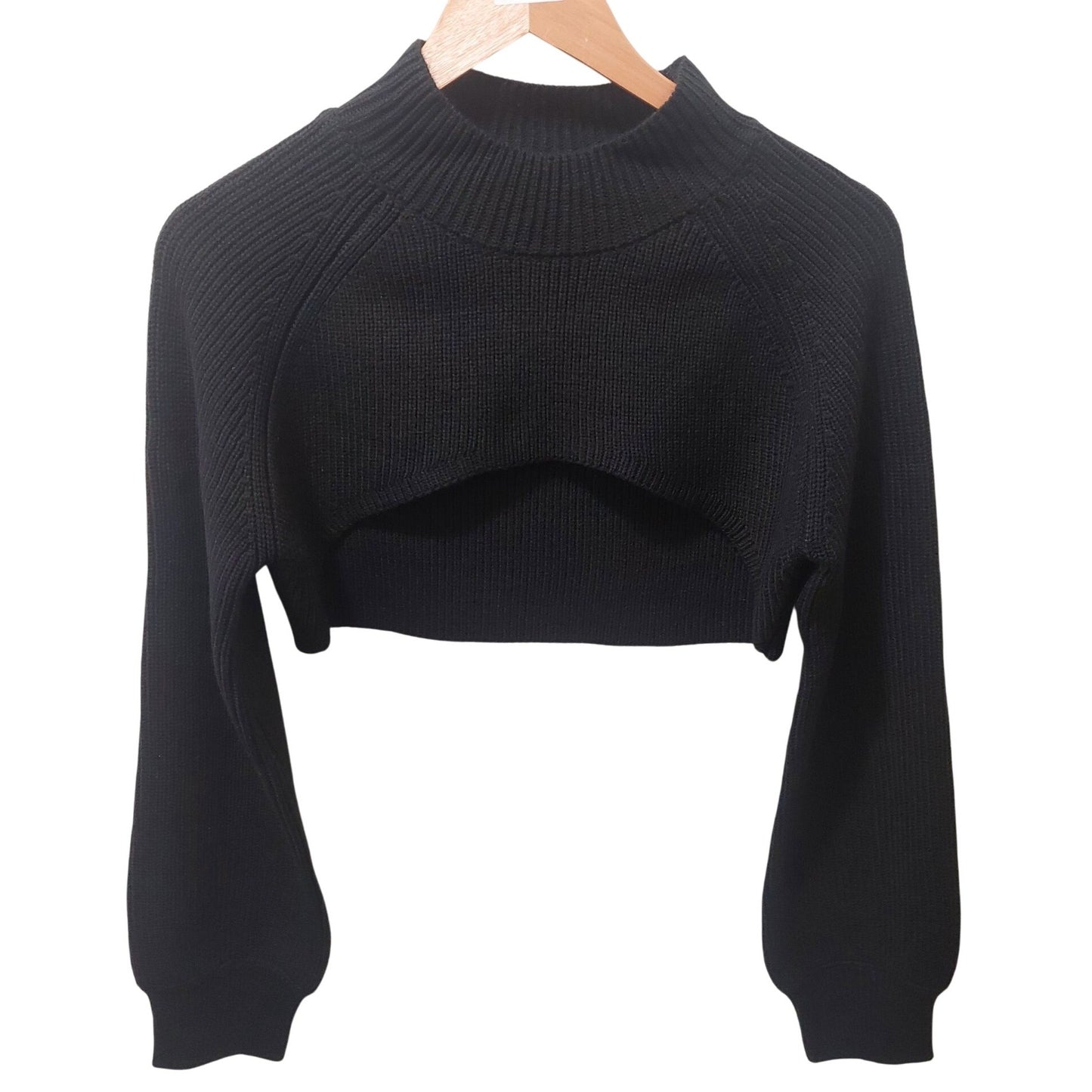 Umgee 2PC Knit V-Neck Dress W/ Cropped Pullover Sweater~Stretch~Large